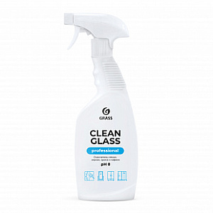 средство для мытья стекол, хрома, пластика 600мл, курок clean glass professional 125552 /grass