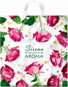 пакет с ручками петля  40*42 арома 45мкм /инт фото