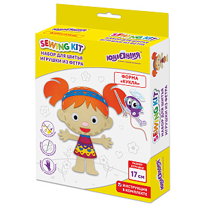 набор для шитья из фетра кукла 664733 /юнл набор для шитья из фетра кукла 664733 /юнл