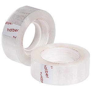 клейкая лента 19мм*33м прозрачная 38мкм 19fs_19033 187196 /hatber