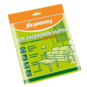 салфетка 30*30см  универсальная из микрофибры cotton line 4063 /хозяюшка