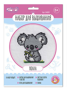 набор для вышивания крестом коала, в конверте, 04889 /дескор набор для вышивания крестом коала, в конверте, 04889 /дескор
