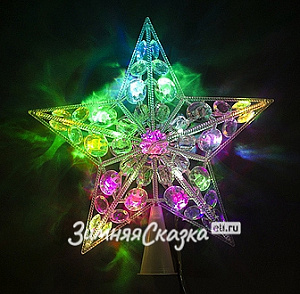 эл.гирл. 20 led верхушка-звезда 22см, мульти,нл-8344 /miland изображение эл.гирл. 20 led верхушка-звезда 22см, мульти,нл-8344 /miland