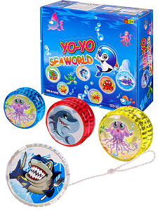игрушка йо-йо морской мир со световым эффектом и-6566