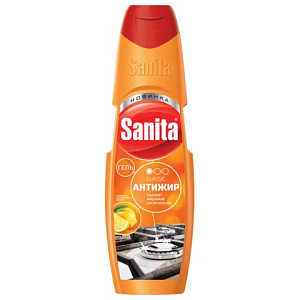средство для чистки плит гель антижир 500мл /санита изображение средство для чистки плит гель антижир 500мл /санита