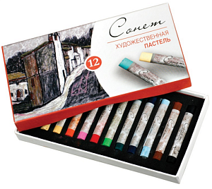 пастель художественная 12цв сонет 7141223 пастель художественная 12цв сонет 7141223