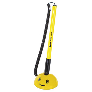 ручка 0.7/0.35 smile, на самоклеящейся подставке, желтый корпус, синяя 143376 /br изображение ручка 0.7/0.35 smile, на самоклеящейся подставке, желтый корпус, синяя 143376 /br