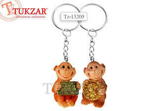 брелок обезьянка 2*1.5*3.5см полистоун (2вида) 13209 /tukzar