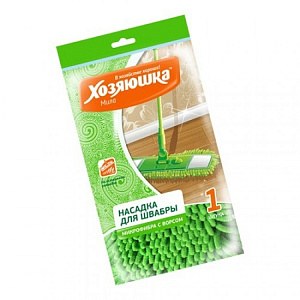 насадка для швабры флеттер микрофибра 40*10см с ворсом 11011 /хозяюшка изображение насадка для швабры флеттер микрофибра 40*10см с ворсом 11011 /хозяюшка