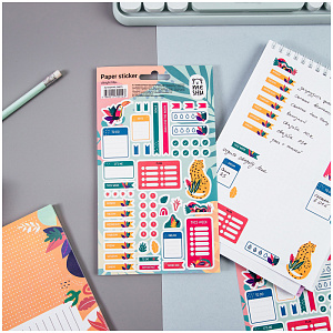 наклейки для ежедневников bright life 55шт бумажные ms_36975 /meshu наклейки для ежедневников bright life 55шт бумажные ms_36975 /meshu