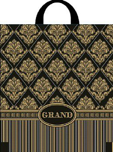 пакет с ручками, петля  31*35, гранд (90мк)  фото