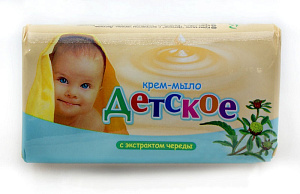 мыло туалетное 90г детское с маслом оливы, 6102 /весна