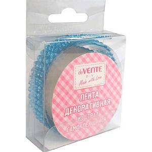 клейкая лента декоративная 16мм*50см стразы бирюзовые акриловые 9040220 /devente клейкая лента декоративная 16мм*50см стразы бирюзовые акриловые 9040220 /devente