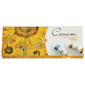 сонет краски масляные художественные 12цв.*10мл в тубах 2641099 сонет краски масляные художественные 12цв.*10мл в тубах 2641099