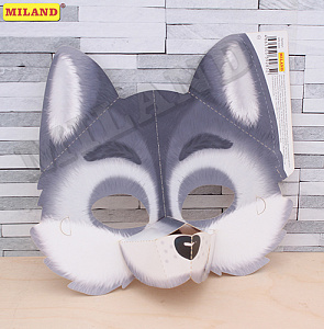 маска волк картон крк-9284 /miland изображение маска волк картон крк-9284 /miland