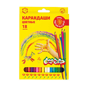 карандаши 18цв. ккм18 /каляка-маляка