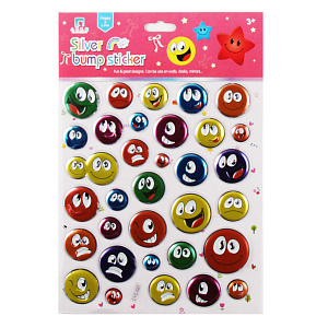 наклейки объемные 16*24 smile 200834/cyc-027 /кокос