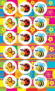 наклейки новогодние дед мороз и зверята 0-11-5192а /мир открыток наклейки новогодние дед мороз и зверята 0-11-5192а /мир открыток