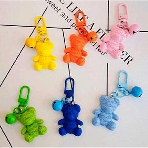 брелок резиновый teddy bears 35*10*80мм. металл.карабин, 9020405 /devente