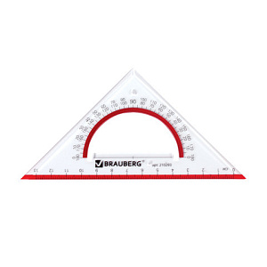 треугольник 45*13см прозрачный пластик 210293 /br изображение треугольник 45*13см прозрачный пластик 210293 /br
