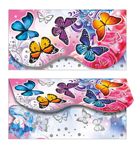 конверт без надписи бабочки 00062 /леда