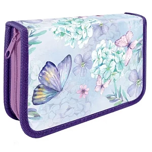 пенал-книжка 1о 190*115 цветы и бабочки ламинир.картон, по-02 /пчелка изображение пенал-книжка 1о 190*115 цветы и бабочки ламинир.картон, по-02 /пчелка