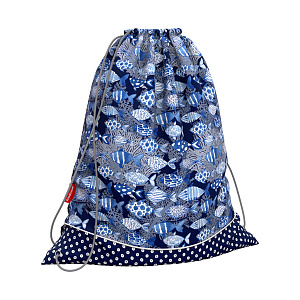 мешок для обуви fish and dots 44*36,5см 49129 /ek