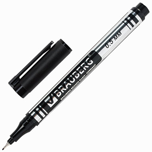 маркер перм. для cd и dvd, метал. наконеч 0,5мм, черный, 150512 /br изображение маркер перм. для cd и dvd, метал. наконеч 0,5мм, черный, 150512 /br