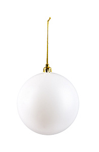 заготовка пластиковая для декорирования шар 10см белый  ш-10 /love2art