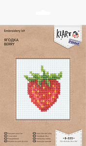 набор для вышивания крестом ягодка 7,5*8,5см 8-355 /klart набор для вышивания крестом ягодка 7,5*8,5см 8-355 /klart
