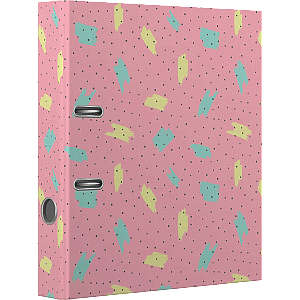 орднер 75мм c pastel без окантовки, с дизайном, розовый, 3090102 /devente