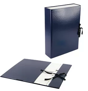 архивный короб 70мм, бумвинил синий изображение архивный короб 70мм, бумвинил синий