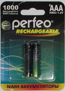 аккумулятор perfeo 1000ma (r03)