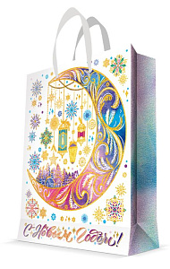 нг пакет бумажный 26*32,4*12,7 новогодняя луна ламинация, 140г/м, 86231 /magictime изображение нг пакет бумажный 26*32,4*12,7 новогодняя луна ламинация, 140г/м, 86231 /magictime