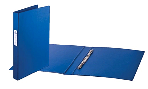 скоросшиватель с металлическим пружинным скоросшивателем картон/пвх, 35мм, до 290л, синий изображение скоросшиватель с металлическим пружинным скоросшивателем картон/пвх, 35мм, до 290л, синий