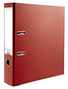 орднер 75мм   р  pvc,  метал.окантовка, торцкарман,  красный 3093308 /attomex