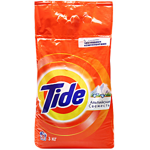 стиральный порошок автомат 3кг альпийская свежесть /tide