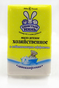 мыло хозяйственное 180г с отбел. эффектом /ушастый нянь