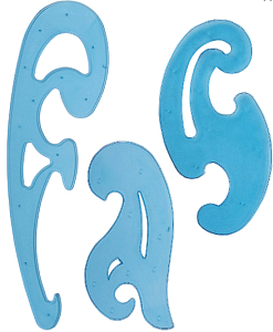 набор из 3 лекал 25, 17, 12 см лк01, лк02 /стамм изображение набор из 3 лекал 25, 17, 12 см лк01, лк02 /стамм