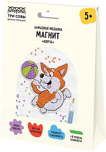 алмазная мозаика - магнит корги амм_48224 /трисовы алмазная мозаика - магнит корги амм_48224 /трисовы