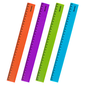 линейка 30см непрозр. флю ассорти, 210751 /br изображение линейка 30см непрозр. флю ассорти, 210751 /br