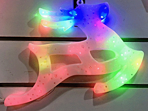 эл.гирл. панно олень 30см led, мульти  220в  о0416-76