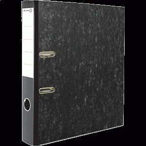 орднер 50мм р мраморный черный,  метал.окантовка, 059017101 /workmate