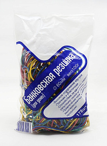 резинки банковские 100г d-60мм, цветные