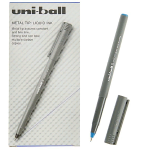 роллер uni-ball ii micro ub-104, синий, 0.5 мм