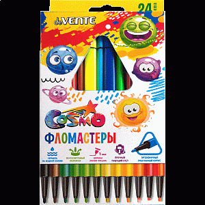 фломастеры 12цв cosmo с вент.колпачком, трехгранные, в блистере, 5081414 /devente изображение фломастеры 12цв cosmo с вент.колпачком, трехгранные, в блистере, 5081414 /devente