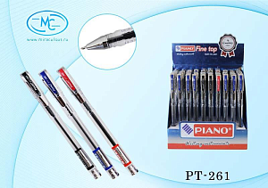 ручка масляная 0.5 рт,рв-261, синяя /piano изображение ручка масляная 0.5 рт,рв-261, синяя /piano