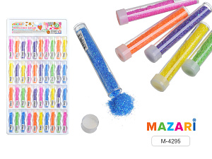 блестки декоративные неон в пластиковой тубе с крышкой, ассорти м-4295 /mazari