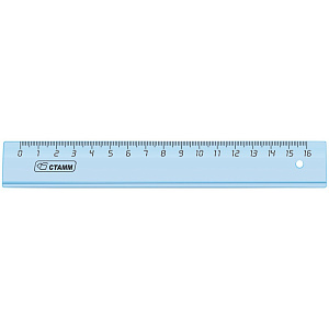 линейка 16см cristal прозр. лн1000 /стамм
