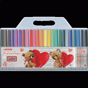 фломастеры 24цв cosmo. вент.колпачок, блистер 5083414 /devente изображение фломастеры 24цв cosmo. вент.колпачок, блистер 5083414 /devente